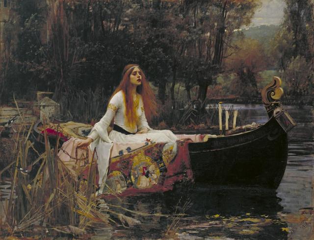 Large john william waterhouse the lady of shalott